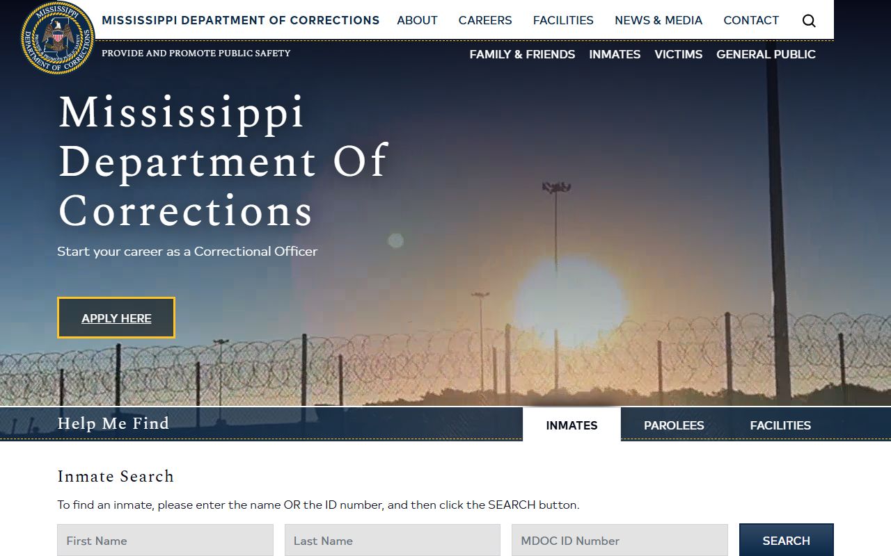 MS.gov MDOC inmate service for Copiah County state prison inmate search