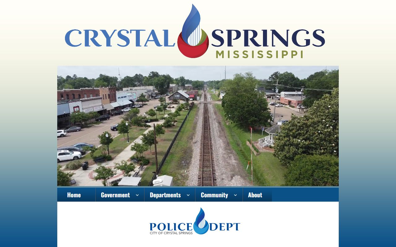 Copiah County traffic citations and the Crystal Springs Police Department records page